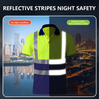Quick Dry High Visibility Reflective Safety Work Workwear Mining Construction Polo Hi Vis Shirts