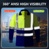 Quick Dry Workwear Hi Vis Polo Traffic Mining Construction Coal Work Clothes Reflective Safety Shirts