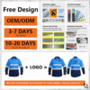Custom Logo Reflective Safety Workwear Hi Vis Industrial Airport Welding Electrician Road Repair Work Shirts
