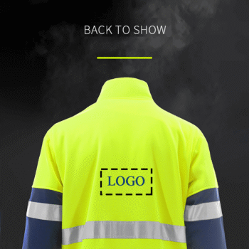 Winter Warm High Visibility Construction Miner Reflective Safety Coat Workwear Hi Vis Work Jacket