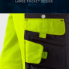 Heavy Duty Industrial Knee Multi Pocket Construction Electrician Worker Cargo Trousers Workwear Work Pants