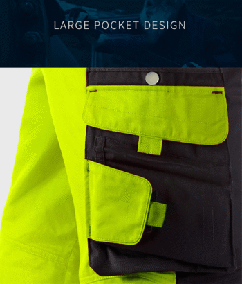 Heavy Duty Industrial Knee Multi Pocket Construction Electrician Worker Cargo Trousers Workwear Work Pants