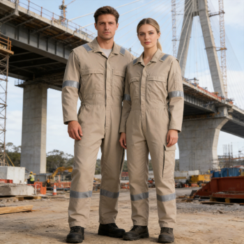 Custom Logo Heavy Duty Welding Oil Gas Coal Mining Construction Hi Vis FR Coverall