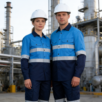 High Visibility Construction Mining Coal Oil Gas Boiler Traffic Workwear Hi Vis Shirt