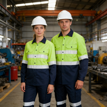 Reflective Safety Worker Uniform Mining Coal Construction High Visibility Work Shirt Workwear