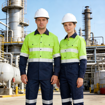 Reflective Safety Worker Uniform Mining Coal Construction High Visibility Work Shirt Workwear