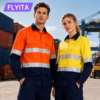 High Visibility Engineer Mining Construction Industrial Reflective Safety Worker Shirt Workwear