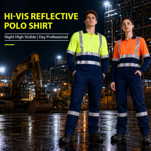 Quick Dry Mesh Mining Oil Work Workwear High Visibility Reflective Strips Worker Uniform Hi Vis Safety Shirts