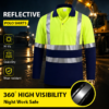 Summer Quick Dry Polo T Shirts Reflective Safety Construction Worker Uniform Hi Vis Workwear