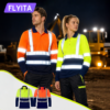 Summer Quick Dry Polo T Shirts Reflective Safety Construction Worker Uniform Hi Vis Workwear
