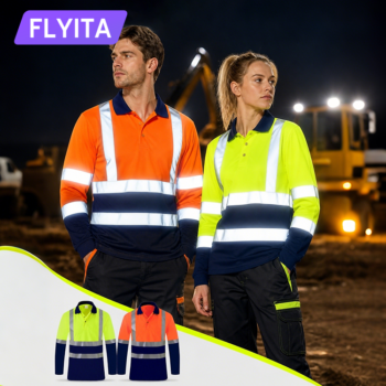 Summer Quick Dry Polo T Shirts Reflective Safety Construction Worker Uniform Hi Vis Workwear