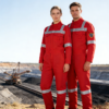Cotton Polyester Fire Retardant Protective Safety Mining Coal Oil Coverall Flame Retardant FR Work Coverall
