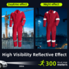 Coal Oil Gas Construction Worker Suit Coverall Custom Workwear Flame Retardant Fire Resistant FR Overalls