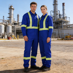 Anti Static Fireproof Reflective Safety Work Wear Flame Retardant FR Overall Workwear Hi Vis Worker Coverall
