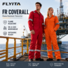 NFPA 2112 Heavy Duty Welding Oilfield Gas Reflective Safety Work Workwear Flame Retardant FR Coverall