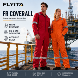 NFPA 2112 Heavy Duty Welding Oilfield Gas Reflective Safety Work Workwear Flame Retardant FR Coverall
