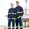 Custom Logo Coal Oil Mining Mechanics Worker Uniform Flame Retardant FR Workwear Fire Resistant Work Coverall