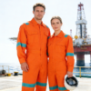 OEM FR Coverall Safety Fireproof Workwear Anti-Static Dust-Proof Flame Retardant Fire Retardant Work Uniform