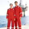 Hi Vis Flame Resistant Fireproof Uniform Mining Coal Oil Gas Reflective Safety Workwear FR Work Coverall