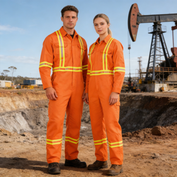 Anti Static Fireproof Reflective Safety Work Wear Flame Retardant FR Overall Workwear Hi Vis Worker Coverall
