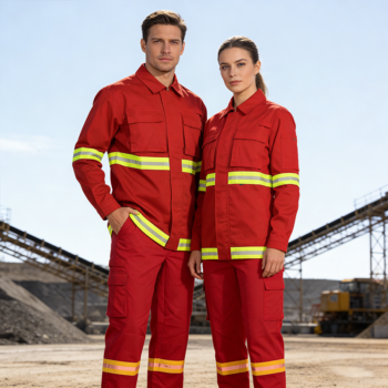 NFPA 2112 HWelding Boiler Oil Gas Coal Mining Fireproof Reflective Safety Work FR Workwear Hi Vis Coverall