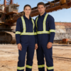 Anti Static Fireproof Reflective Safety Work Wear Flame Retardant FR Overall Workwear Hi Vis Worker Coverall