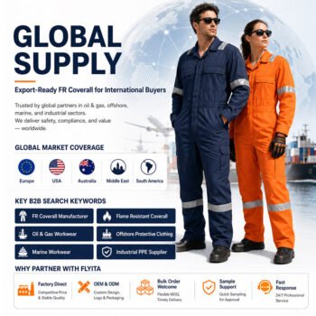 Coal Oil Gas Construction Worker Suit Coverall Custom Workwear Flame Retardant Fire Resistant FR Overalls