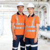 EN20471 Custom Polyester Mining Industrial Safety Uniform Work Clothes High Visibility Hi Vis Working Shirt