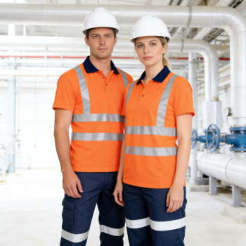 EN20471 Custom Polyester Mining Industrial Safety Uniform Work Clothes High Visibility Hi Vis Working Shirt