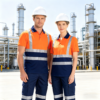 Custom Logo Construction Engineer Work T Shirt High Visibility Reflective Safety Hi Vis Workwear Polo Shirt