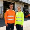 Quick Dry Polyester Hi Vis Reflective Safety Construction Harbor Workshop Airport  Engineer Work Shirts