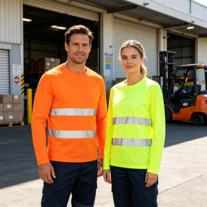 Quick Dry Polyester Hi Vis Reflective Safety Construction Harbor Workshop Airport  Engineer Work Shirts