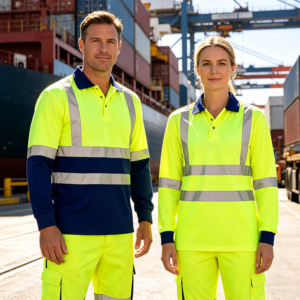 EN20471 High Visibility Reflective Safety Hi Vis Workwear Worker Uniform Custom Logo Construction Work Shirts