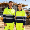 Class 2 Hight Visibility Safety Work Wear Industrial Mining Construction Workwear Hi Vis Polo Shirts