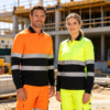 ANSI Class 2 Construction Worker Security Cleaner Reflective Safety T-Shirts Hi Vis Work Shirts Workwear