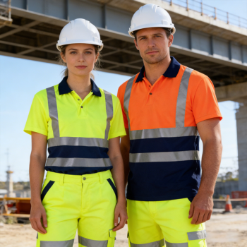 EN20471 Custom Polyester Mining Industrial Safety Uniform Work Clothes High Visibility Hi Vis Working Shirt