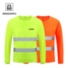 Quick Dry Polyester Hi Vis Reflective Safety Construction Harbor Workshop Airport  Engineer Work Shirts