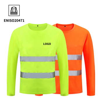 Quick Dry Polyester Hi Vis Reflective Safety Construction Harbor Workshop Airport  Engineer Work Shirts