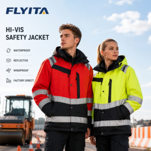 Outdoor Waterproof High Visibility Reflective Safety Workwear Construction Mining Hi Vis Work Jackets