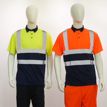 Custom Class 2 Mining Industrial Breathable Work Clothes High Visibility Safety Workwear Hi Vis Worker Shirts