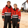 Custom Logo Worker Clothes Industrial Welding Oil Gas Mining Construction Oilfield FR Coverall Hi Vis Workwear