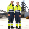 Hi Vis Work Uniform Boiler Repair Mining Oil Gas Construction Worker Suit Workwear Fireproof FRC FR Coverall