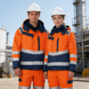 Custom Logo Construction Industry Mechanic Mining Workwear Winter Safety Reflective Work Coat  Worker Jacket