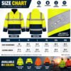 hi vis jacket (11) Outdoor OEM High Visibility Workwear Work Coat Mining Construction Worker Uniform Hi Vis Reflective Jacket