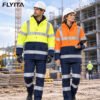Hi Vis Reflective Workwear Worker Uniform Cold Resistance Welding Mechanical Railway Repair Work Jacket