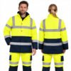 Multi-pocket High Visibility Protective Rain Work Jacket Welding Mining Reflective Worker Workwear Hi Vis Coat