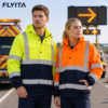 Custom Logo High Visibility Work Coat Mechanical Mining Construction Hi Vis Reflective Workwear Jacket