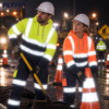 Reflective Worker Workwear Airport Logistics Harbor Warehouse Construction Miner High Visibility Work Hoodie