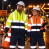 Class 3 Hi Vis Work Hoodie Custom Logo Construction Mining Reflective Safety High Visibility Workwear