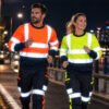 EN20471 Mining Construction Industrial Hi Vis Hoodie Workwear High Visibility Reflective Work Sweatshirt